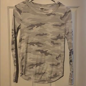 Pink gray camouflaged shirt size XS